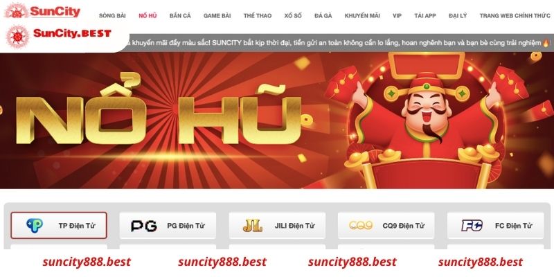 Thông tin chi tiết về game nổ hũ Suncity hiện nay